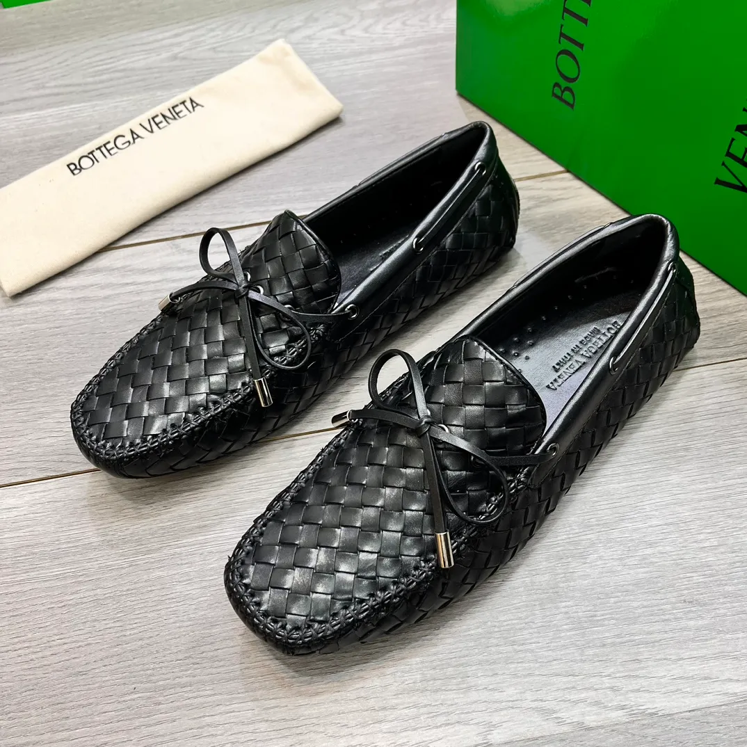 Factory price 440💵BV new men's shoes original replica👉👉High-end men's casual beanie shoes/💞driving shoes! 🔊Upper imported cowhide woven, ☑️Sheepskin lining, one-step design, light and smart ☮☮Suitable for all kinds of travel, exclusive new style, real shot, size 38-44, (45 can be customized)